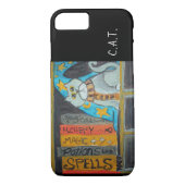 Coques Case-Mate iPhone Wizard Folk Art Chat Magical Fun Spell Peinture (Dos)