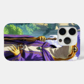 Coques Case-Mate iPhone "Wizard Gecko – Retro Anime Medieval Magic (Verso (horizontal))
