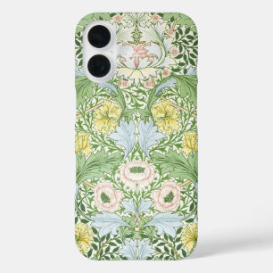 Coques iPhone 16 Wm Morris Myrtle Floral Art Nouveau Lumineux