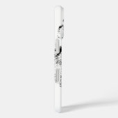 Coques Case-Mate iPhone Wolf Black & White Pop Art (Verso / Droite)
