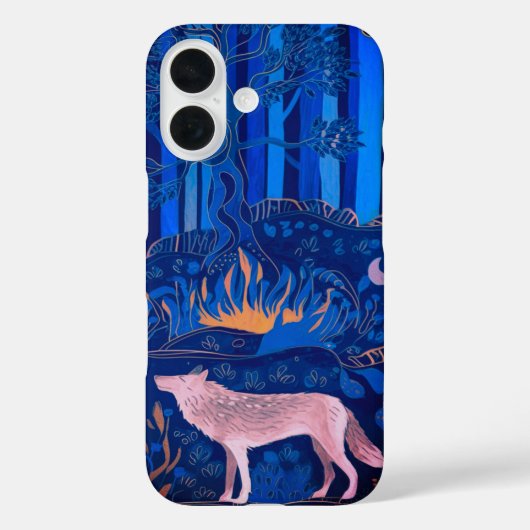 Coques Case-Mate iPhone Wolf dans une forêt mystique (Verso)