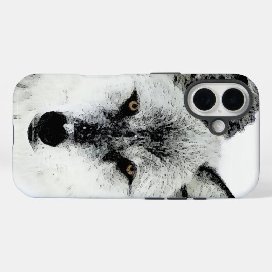 Coques Case-Mate iPhone Wolf Eyes (Verso (horizontal))