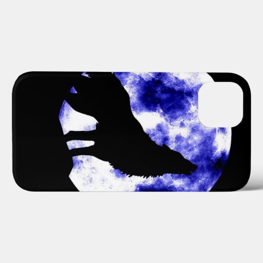 Coques Case-Mate iPhone Wolf Howling à Moon (Verso (horizontal))