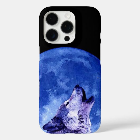 Coques Case-Mate iPhone Wolf Howling à Moon (Verso)