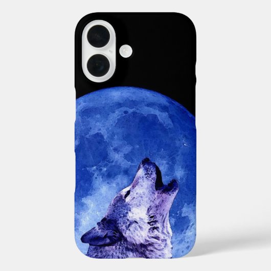 Coques Case-Mate iPhone Wolf Howling à Moon (Verso)