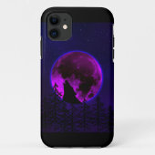 COQUES Case-Mate iPhone WOLF HOWLING LUNE MAGENTA (Dos)