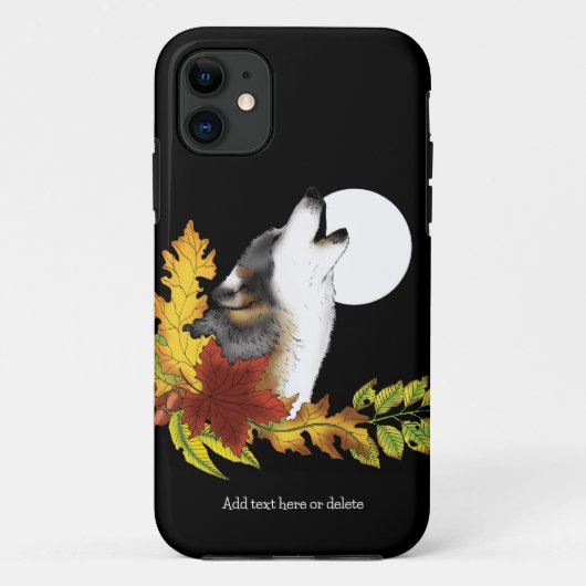 Coques Case-Mate iPhone Wolf Howling Moon (Dos)