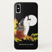 Coques Case-Mate iPhone Wolf Howling Moon (Dos)