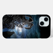 Coques Case-Mate iPhone Wolf Moon - Wolf avec Golem (Verso (horizontal))