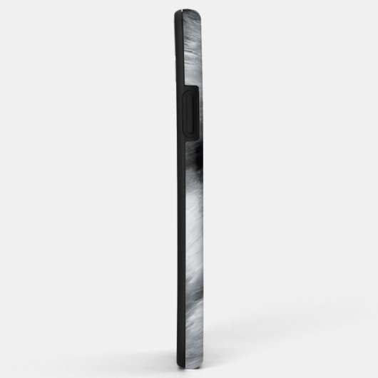 Coques Case-Mate iPhone Wolf Portrait noir blanc (Dos/Droite)