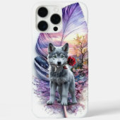 Coques Case-Mate iPhone Wolf Pup & Feather (Verso)