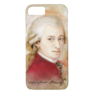 Coque Case-Mate Pour iPhone Wolfgang Amadeus Mozart im Aquarell Stil