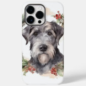 Coques Case-Mate iPhone Wolfhound Festive Wreath (Verso)