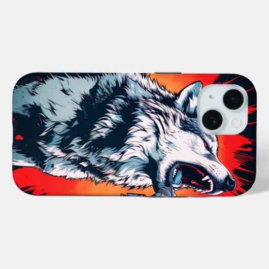 Coques Case-Mate iPhone Wolfie Rockstar (Verso (horizontal))
