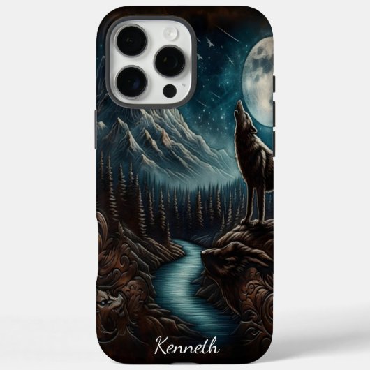Coques Case-Mate iPhone Wolf's Moonlight Howl (Verso)