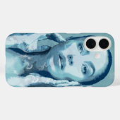 Coques Case-Mate iPhone "Woman in Blue" (Verso (horizontal))