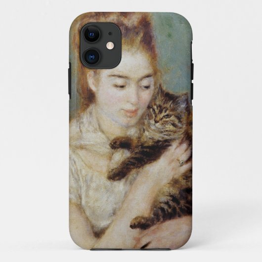 Coques Case-Mate iPhone <Woman with a Cat> par Pierre-Auguste Renoir (Dos)