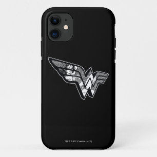Coque Case-Mate Pour iPhone Wonder Woman Assis Dans Le Logo En Dentelle Angled