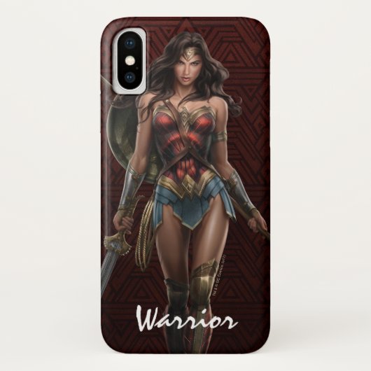 Coques Case-Mate iPhone Wonder Woman Battle-Ready Comic Art (Dos)