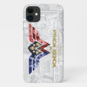 Coques Case-Mate iPhone Wonder Woman Crossed Arms dans le logo collage (Dos)
