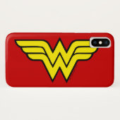Coques Case-Mate iPhone Wonder Woman | Logo classique (Dos (Horizontal))