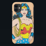 Coques Pour iPhone Wonder Woman | Pose Vintage avec Lasso<br><div class="desc">Wonder Woman Portrait</div>
