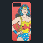 Case-Mate iPhone Case Wonder Woman | Pose Vintage avec Lasso<br><div class="desc">Un classique Wonder Woman bande dessinée personnage art debout pose.</div>