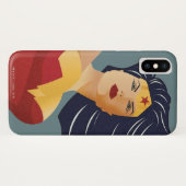 Coques Case-Mate iPhone Wonder Woman Retro City Sunburst (Dos (Horizontal))