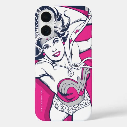 Coques Case-Mate iPhone Wonder Woman Retro Glam Caractère Art (Verso)