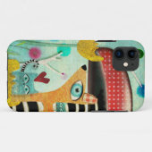Coques Case-Mate iPhone Wonderland Chien Chat Champignon Case (Dos (Horizontal))