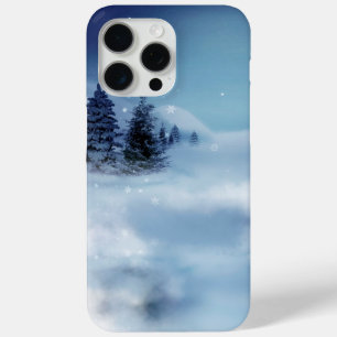 Coque iPhone 15 Pro Max Wonderland d'hiver de nuit