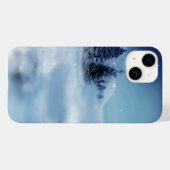 Coques Case-Mate iPhone Wonderland d'hiver de nuit (Verso (horizontal))