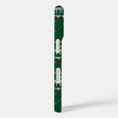 Coques Case-Mate iPhone Wonderland d'hiver, pin de rennes vert (Verso / Droite)