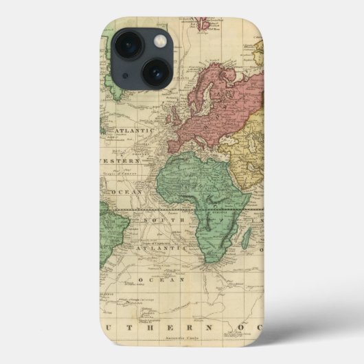 Coques Case-Mate iPhone World on Mercators Projection 2 (Verso)