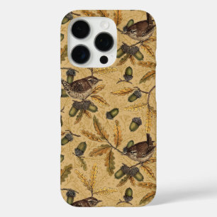 Coques iPhone 16 Pro Wrens et glands sur le miel