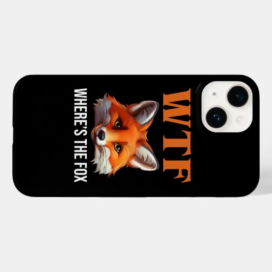 Coques Case-Mate iPhone WTF - Où est le Fox (Verso (horizontal))