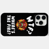 Coques Case-Mate iPhone WTF Où est le pompier ? (Verso (horizontal))
