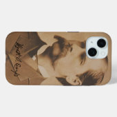 Coques Case-Mate iPhone Wyatt Earp Portrait et signature (Verso (horizontal))