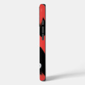 Coques Case-Mate iPhone "X rouges sur noir avec yeux cachés" (Verso / Gauche)