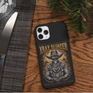 Coque Pour Pour iPhone 14 Pro Max XRay Slinger Skeleton Cowboy