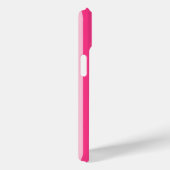 Coques Case-Mate iPhone Y2K rayé rose (Verso / Droite)