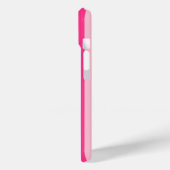Coques Case-Mate iPhone Y2K rayé rose (Verso / Gauche)