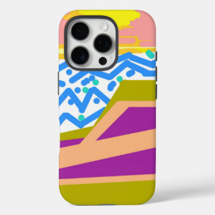 Coques iPhone 16 Pro Yacht de coucher de soleil rose violet