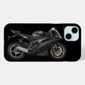 Coques Case-Mate iPhone Yamaha Yzf noir -R6 (Verso (horizontal))