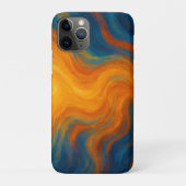 Coques Case-Mate iPhone yellow and blue swirl sun energy abstract (Dos)