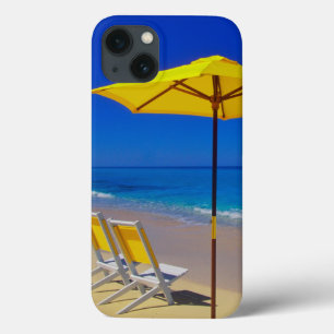 Etui iPhone Case-Mate Yellow beach umbrella and chairs on pristine