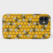 Coques Case-Mate iPhone Yellow bees (Dos (Horizontal))