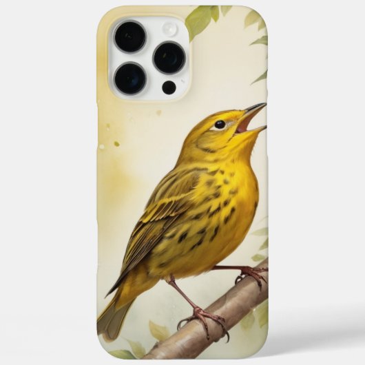 Coques Case-Mate iPhone yellow bird (Verso)