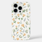Coques Case-Mate iPhone Yellow Floral Scandinavian (Verso)