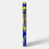 Coques Case-Mate iPhone Yellow Flowers On Blue (Verso / Gauche)